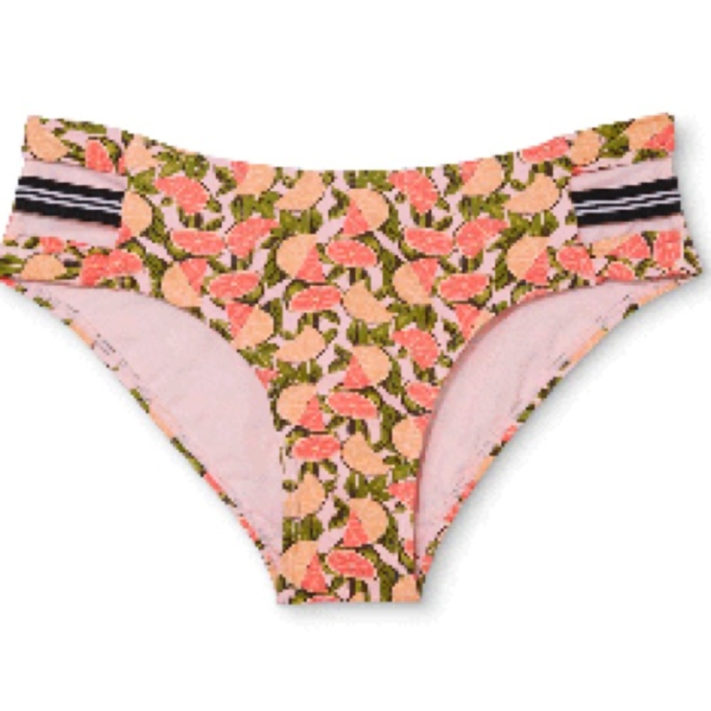 XHILARATION GRAPEFRUIT BIKINI BOTTOMS